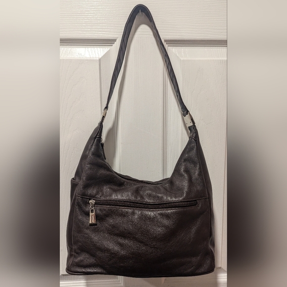 Brown Leather Aurielle Hobo Style Bag - Picture 1 of 16